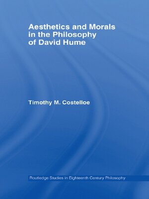 cover image of Aesthetics and Morals in the Philosophy of David Hume
